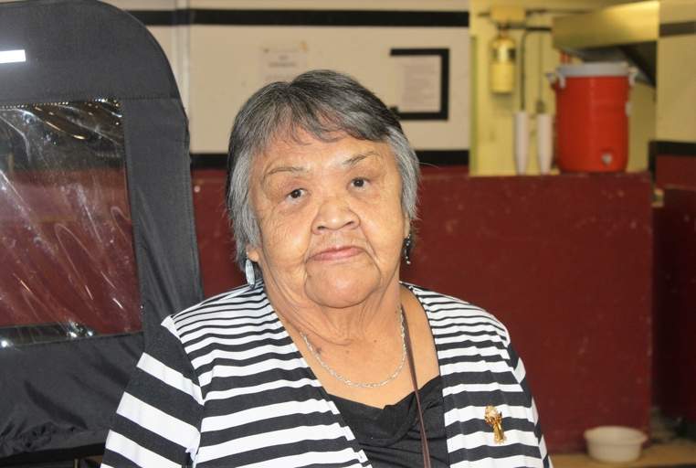 Gertie Walkus is part of the Elders’ Selection Committee, which reviews art submissions by community members for Kwa’lilas Hotel.